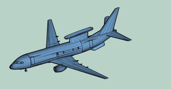 3d wedgetail aew aircraft model - Wedgetail AEW/Recon Aircraft Assembly Model by RodgerSaintJohn